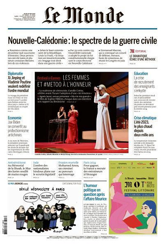 Le Monde du Jeudi 16 Mai 2024