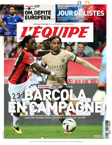 L’equipe du Jeudi 16 Mai 2024