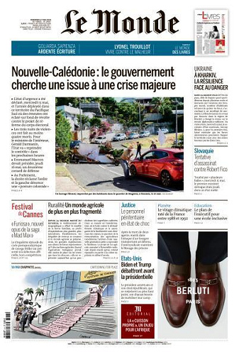Le Monde du Vendredi 17 Mai 2024