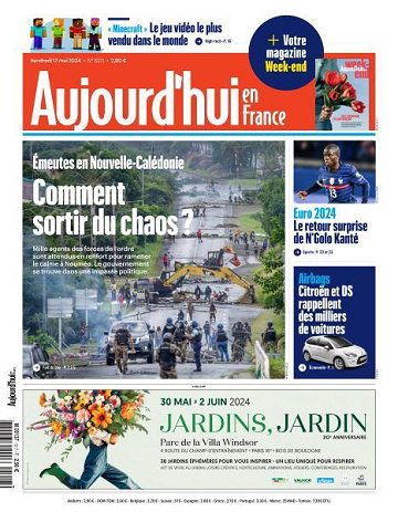 Aujourd’hui en France - 17 Mai 2024