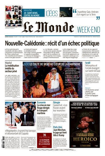 Le Monde du Samedi 18 Mai 2024