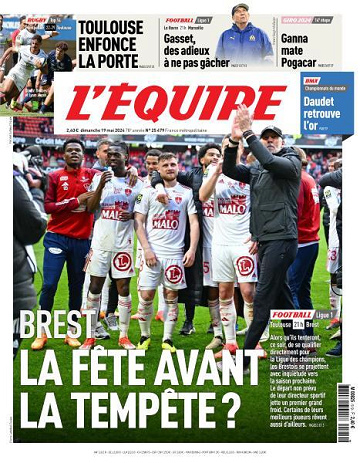 L’equipe du Dimanche 19 Mai 2024