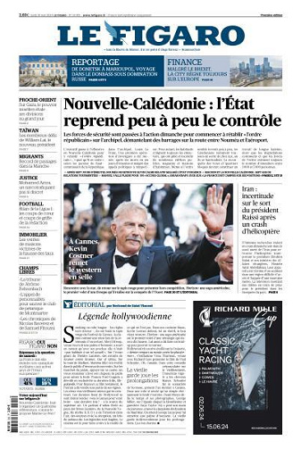 Le Figaro du Lundi 20 Mai 2024