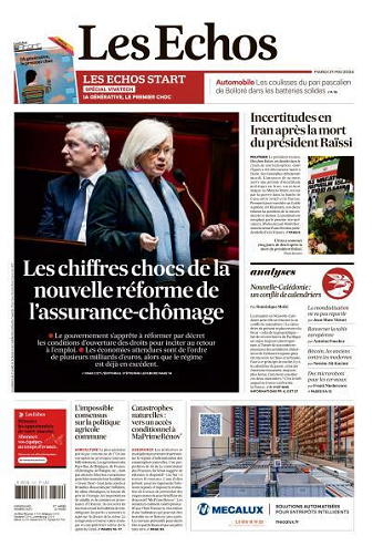 Les Echos du Mardi 21 Mai 2024