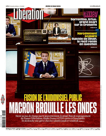 Libération du Jeudi 23 Mai 2024