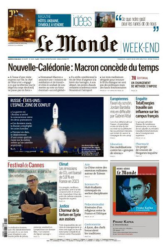 Le Monde du Samedi 25 Mai 2024