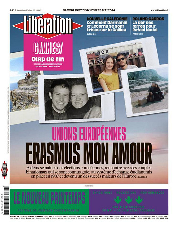 Libération du Samedi 25 et Dimanche 26 Mai 2024