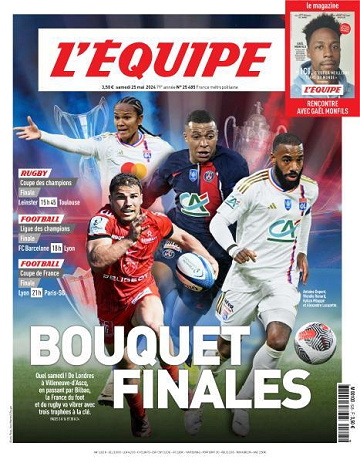 L’equipe du Samedi 25 Mai 2024