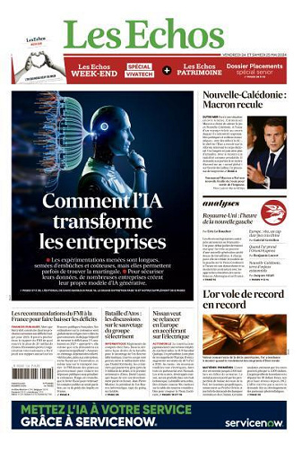 Les Echos du Vendredi 24 et Samedi 25 Mai 2024