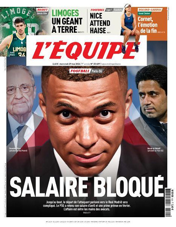 L’equipe du Mercredi 29 Mai 2024