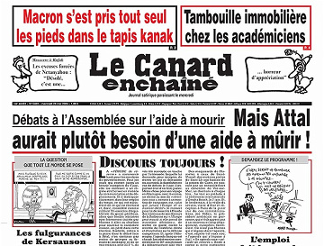 Le Canard Enchaîné du Mercredi 29 Mai 2024