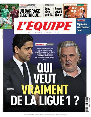 L’equipe du Jeudi 30 Mai 2024