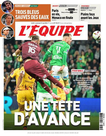 L’equipe du Vendredi 31 Mai 2024