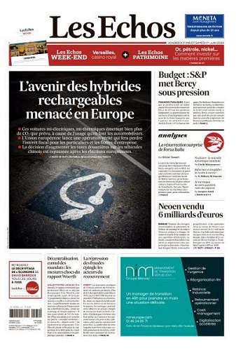 Les Echos du Vendredi 31 Mai et Samedi 1er Juin 2024