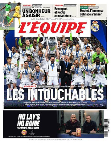 L’equipe du Dimanche 2 Juin 2024