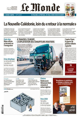 Le Monde du Jeudi 6 Juin 2024