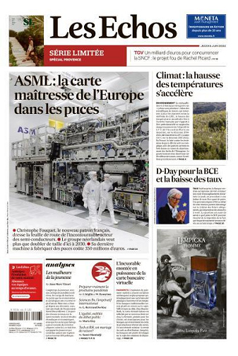 Les Echos du Jeudi 6 Juin 2024