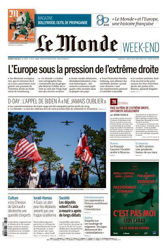 Le Monde du Samedi 8 Juin 2024