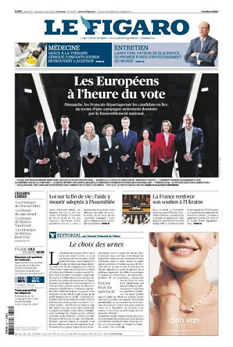 Le Figaro du Samedi 8 et Dimanche 9 Juin 2024