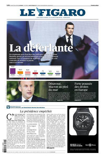 Le Figaro du Lundi 10 Juin 2024