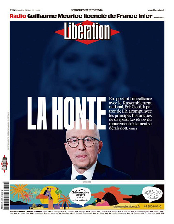Libération du Mercredi 12 Juin 2024