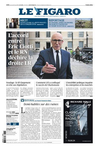 Le Figaro du Mercredi 12 Juin 2024