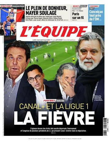 L’equipe du Mercredi 12 Juin 2024
