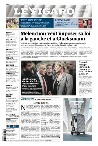 Le Figaro du Vendredi 14 Juin 2024