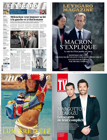 Pack Le Figaro et ses 3 suppléments - Vendredi 14 Juin 2024