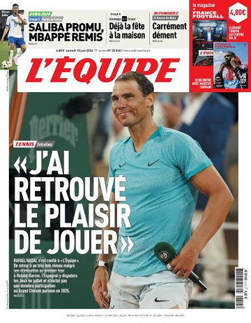 L’equipe du Samedi 15 Juin 2024