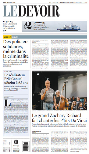 Le Devoir - 18 Juin 2024