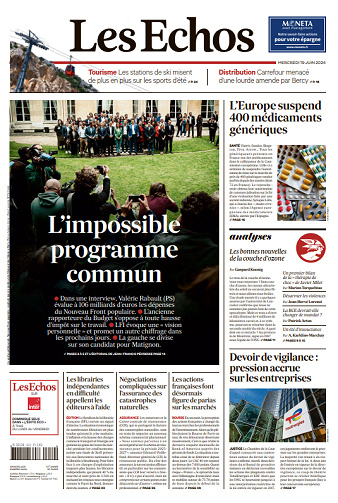 Les Echos du Mercredi 19 Juin 2024