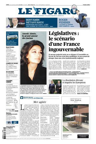 Le Figaro du Mercredi 19 Juin 2024