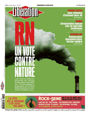 Libération du Vendredi 21 Juin 2024