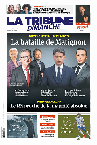 La Tribune dimanche - 23 Juin 2024