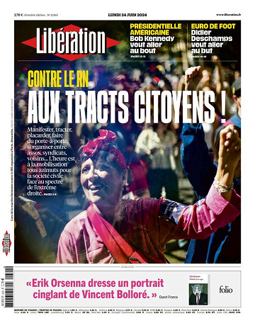 Libération du Lundi 24 Juin 2024