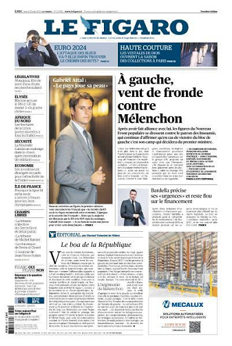Le Figaro du Mardi 25 Juin 2024