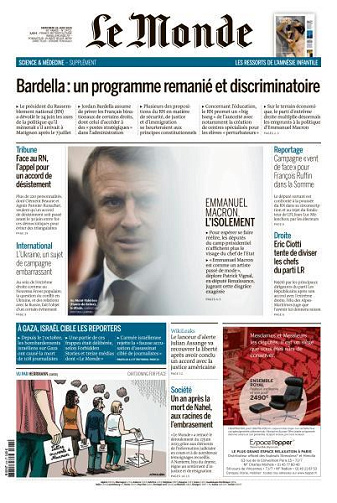 Le Monde du Mercredi 26 Juin 2024