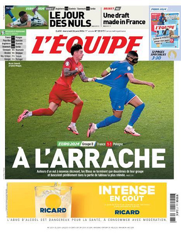 L’equipe du Mercredi 26 Juin 2024