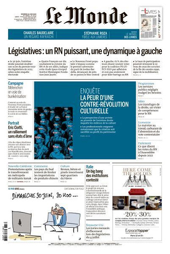 Le Monde du Vendredi 28 Juin 2024