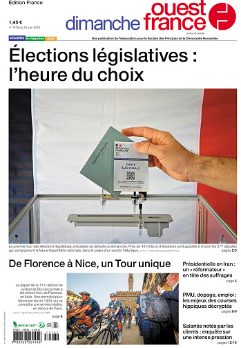 Ouest-France Édition France du Dimanche 30 Juin 2024