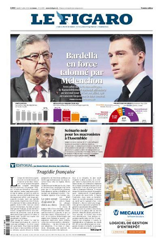 Le Figaro du Lundi 1er Juillet 2024