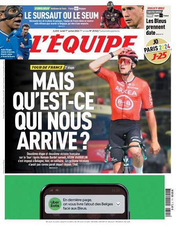 L’equipe du Lundi 1er Juillet 2024