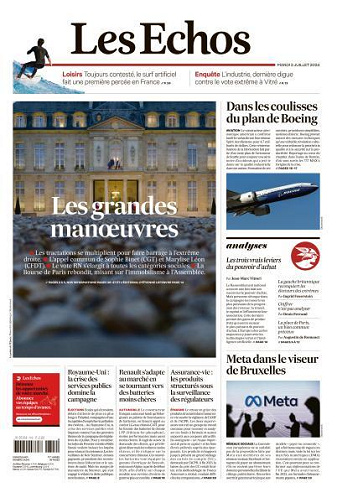 Les Echos du Mardi 2 Juillet 2024