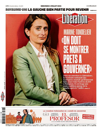 Libération du Mercredi 3 Juillet 2024
