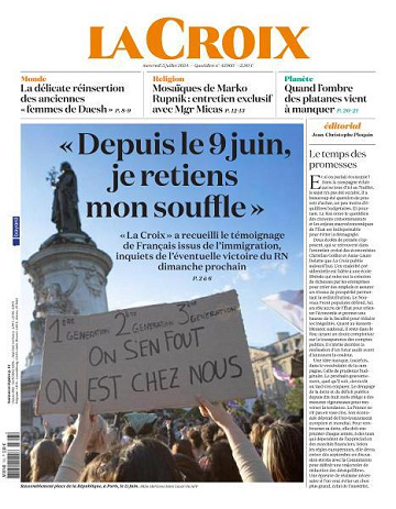 La Croix - 3 Juillet 2024
