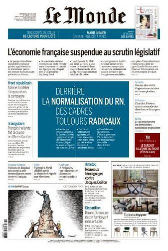 Le Monde du Vendredi 5 Juillet 2024