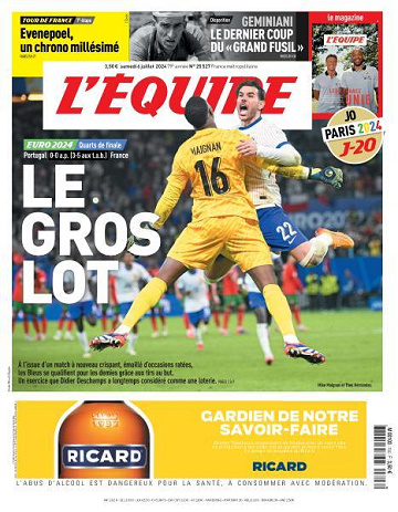 L’equipe du Samedi 6 Juillet 2024