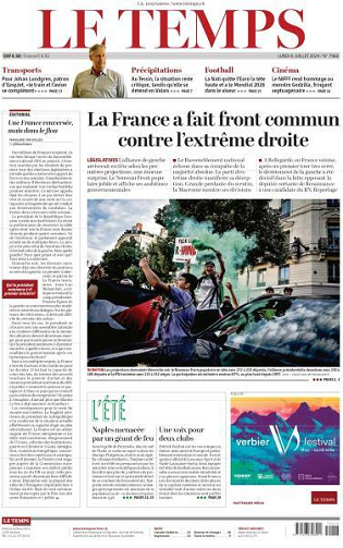 Le Temps - 8 Juillet 2024