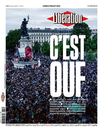 Libération du Lundi 8 Juillet 2024